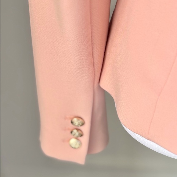 White House Black Market Bouble-Breasted Blazer Pink Size 0 - Picture 6 of 16